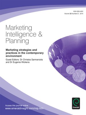 cover image of Marketing Intelligence & Planning, Volume 32, Issue 2